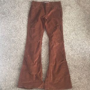 Free People Size 28 corduroy flare pants.